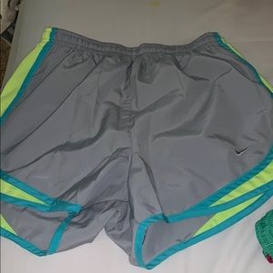 grey women’s nike shorts size S